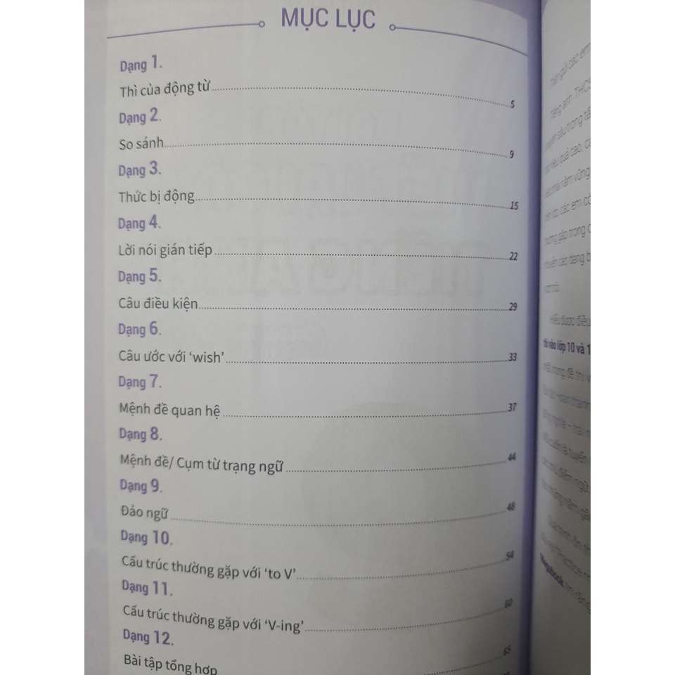 Sách - Bài tập viết lại câu Tiếng Anh (Ôn thi vào  lớp 10 &amp; 10 Chuyên)