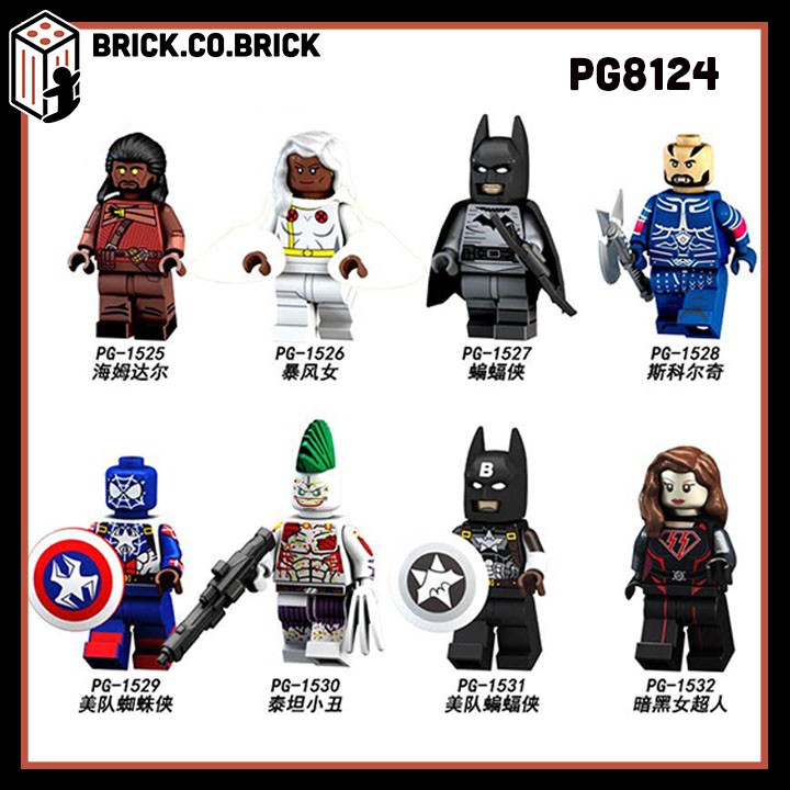 Xếp Hình Minifigures Marvel DC Overgirl Heimdall Storm Batman Đồ Chơi Lắp Ráp PG8124
