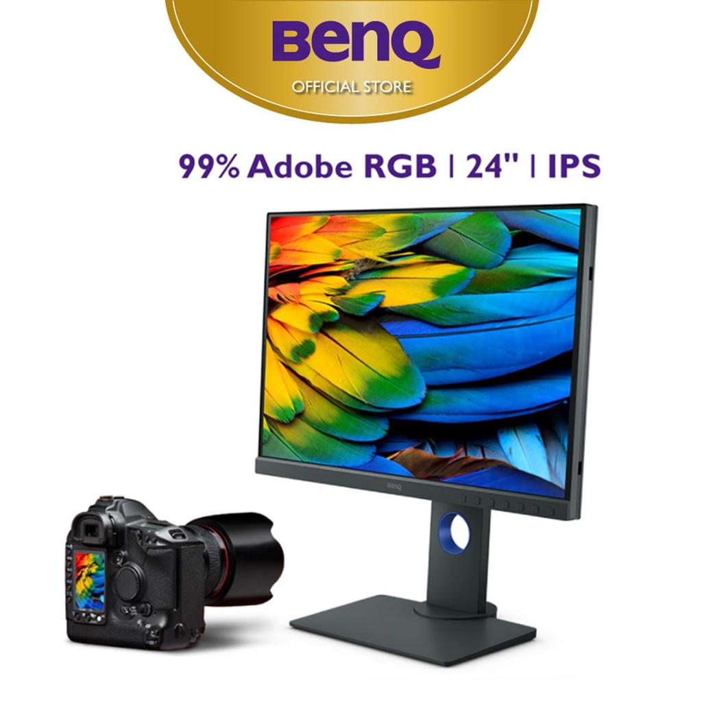 Màn hình máy tính BenQ SW240 24 inch 24" IPS 99% AdobeRGB 100% sRGB chuyên xử lý hình ảnh cho nhiếp ảnh gia