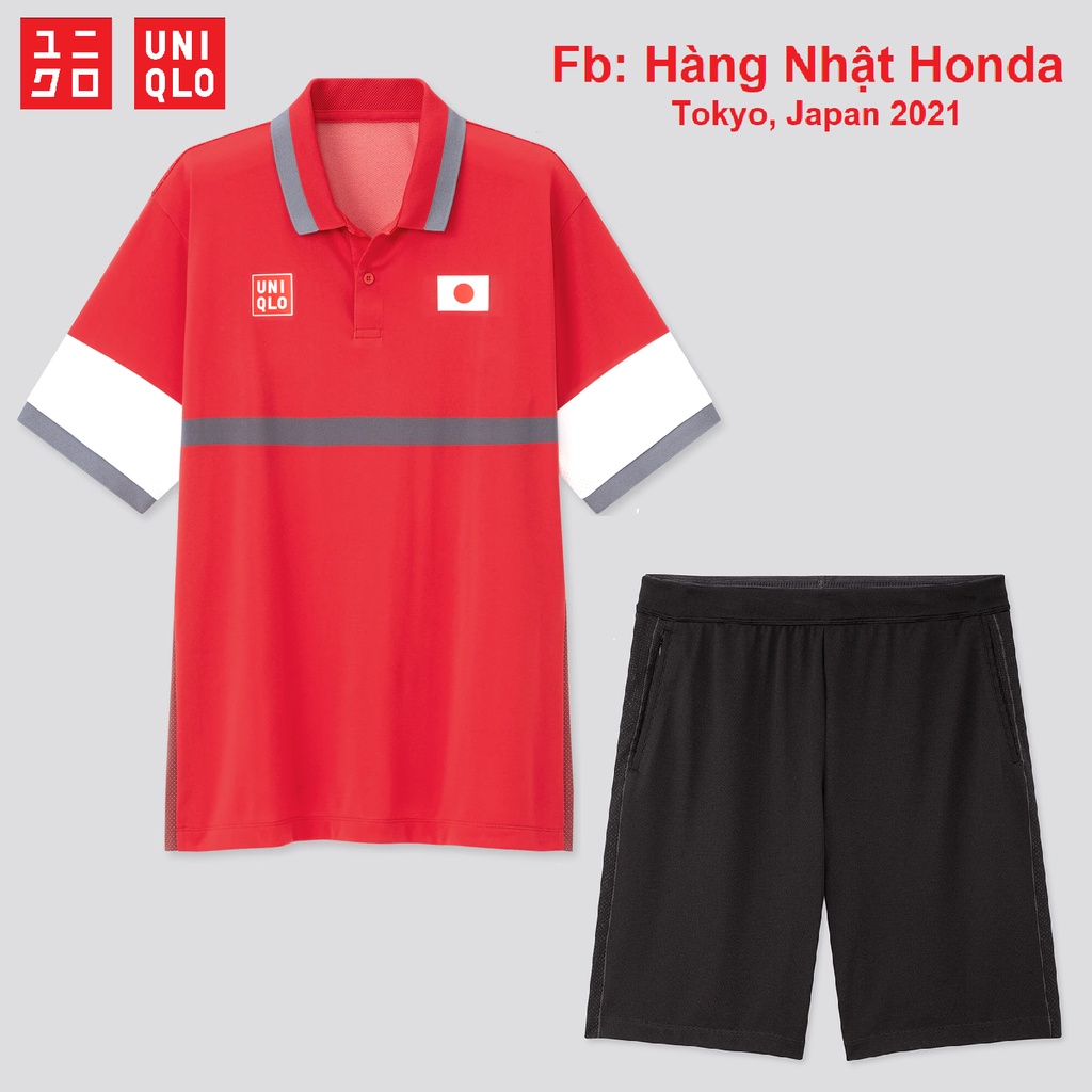 [Auth Uniqlo] Quần áo thể thao Tennis Uniqlo Kei Nishikori - Giải Nhật 2021