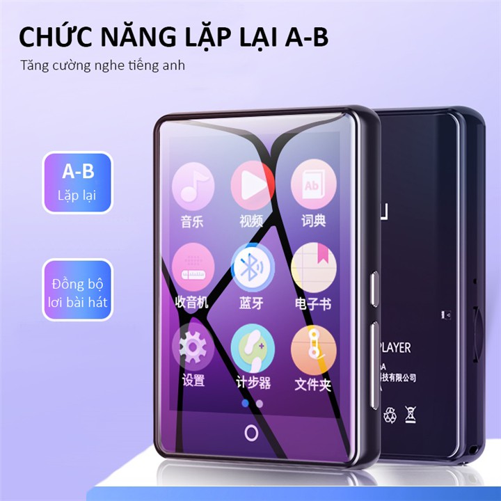 [Bảo Hành 1 Đổi 1] Máy Nghe Nhạc Mp3 Xem Phim Màn Hình Cảm Ứng 2.8 Inch Bluetooth 4.0 Ruizu M7 Bộ Nhớ Trong 8Gb