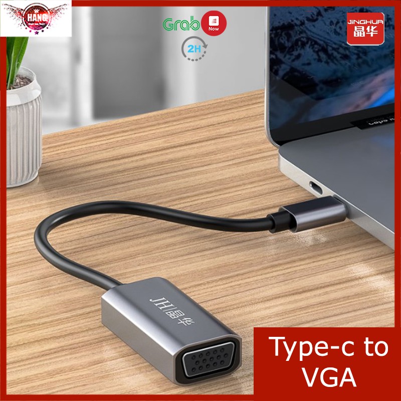 Cáp USB Type-c ra VGA cho Surface, Dell XPS, Macbook - Jinghua z901