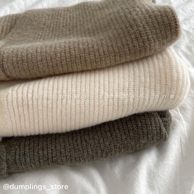 Cardigan trắng - rêu - nâu hàn quốc