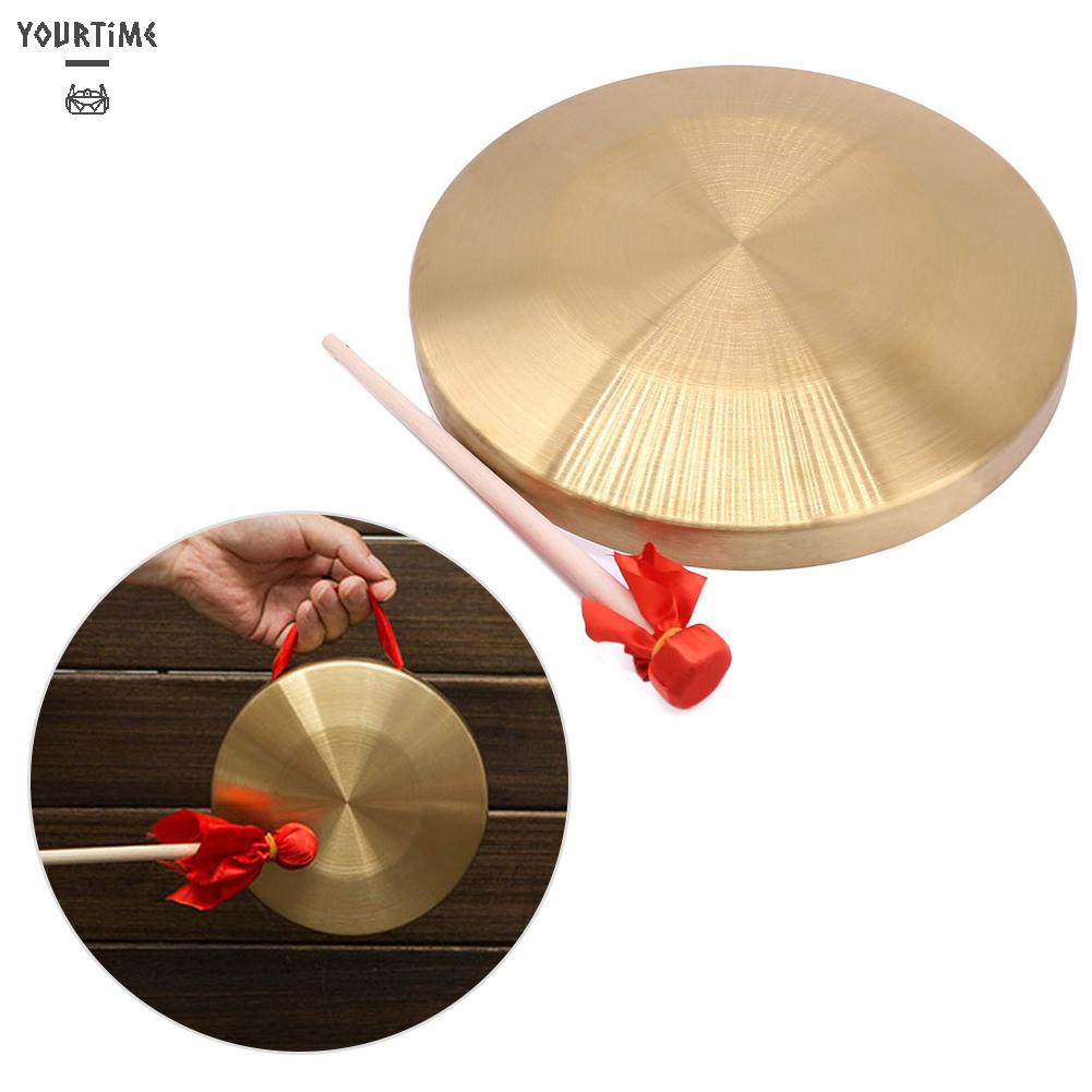 Nhạc Cụ Chũm Chọe Bằng Đồng Thau Cầm Tay 15.5cm Có Thanh Gõ Bằng Gỗ