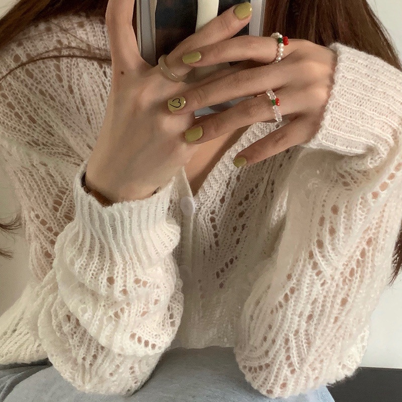 IF ME Nhẫn trang trí trái cây xinh xắn phong cách Hàn Quốc cho nữ