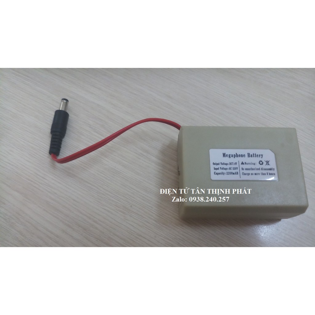 pin sạc dự phòng cho loa phóng thanh dung lượng pin 2200mAh