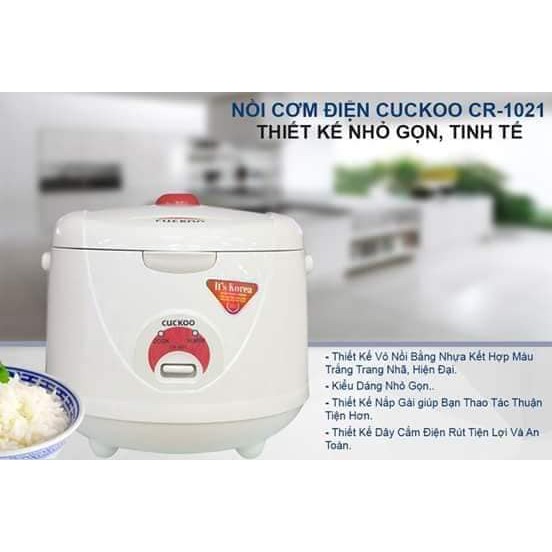 NỒI CƠM ĐIỆN CUCKOO CR1021-NHẬP KHẨU HÀN QUỐC