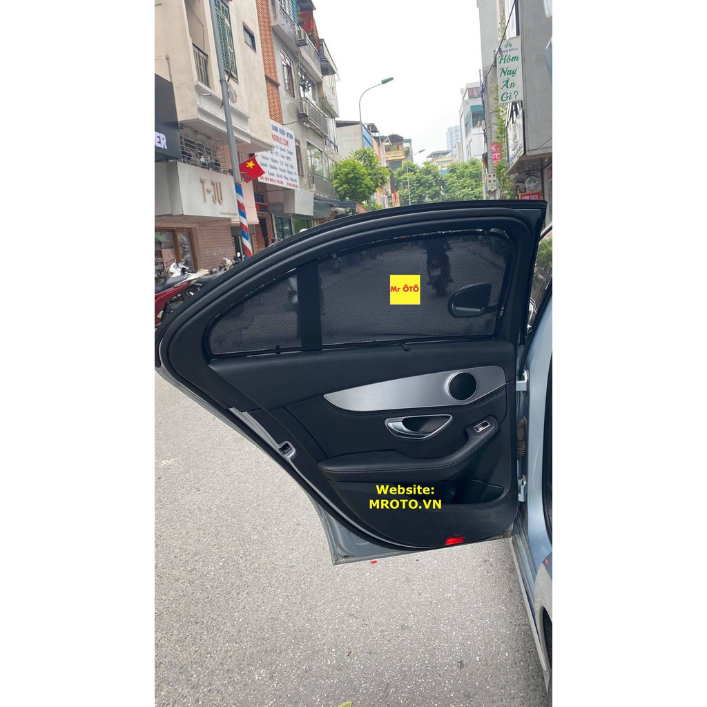 Rèm Che Nắng chống UV Xe Mercedes C200-C250-C300 2016-2020 (cửa nhựa không nam châm) Hàng Loại 1 MR.ÔTÔ -Bảo Hành 2 Năm