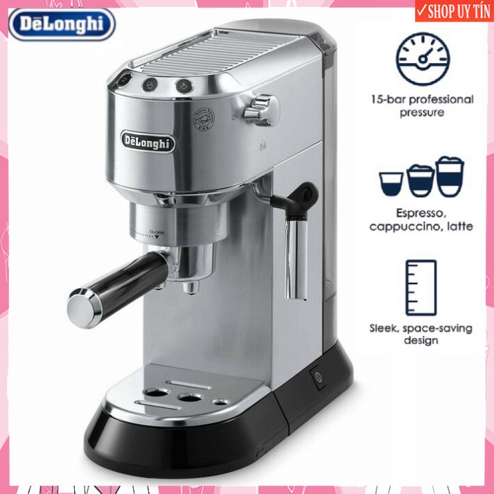 Máy pha cà phê ITALIA  chuyên dụng, thương hiệu cao cấp Delonghi EC685.M - Hàng Nhập Khẩu Bảo Hành 12 Tháng