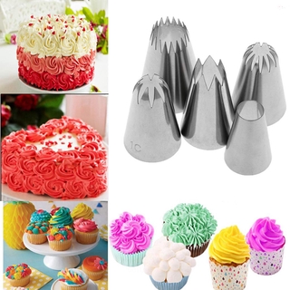Set 5 Vòi Nặn Kem Trang Trí Bánh Bằng Thép Không Gỉ