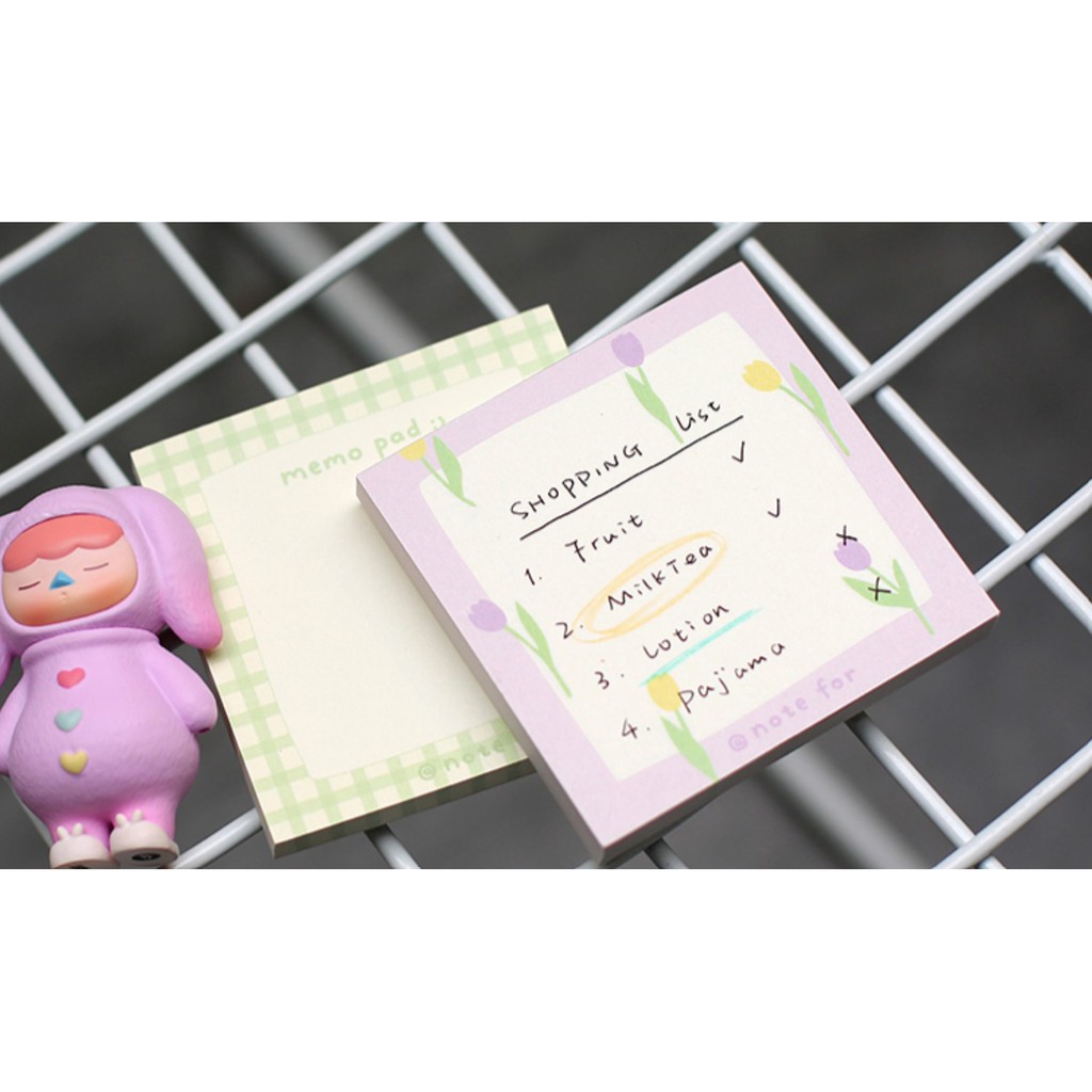 Bộ 100 tấm giấy ghi chú Notefor Milk salt girl | BNM117