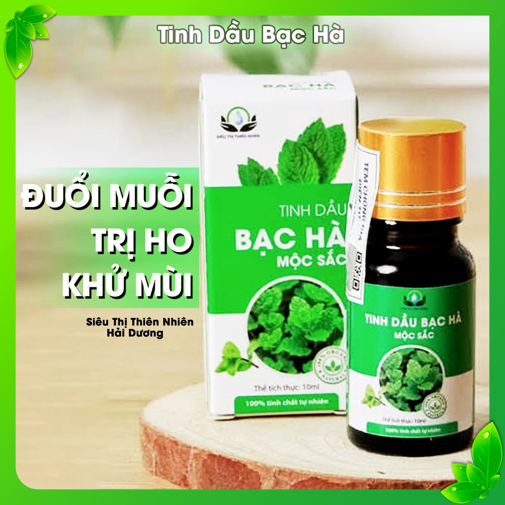 Tinh Dầu Bạc Hà – Thư giãn, Khử mùi, Kháng Khuẩn - Siêu Thị Thiên Nhiên Hải Dương