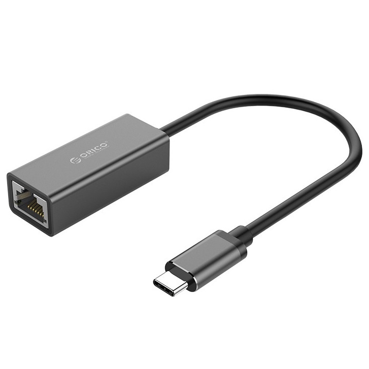 Bộ chuyển Đổi Orico USB Type-C Sang Cổng LAN Giga Orico XC-R45-V1-BK-BP - Hàng Chính Hãng