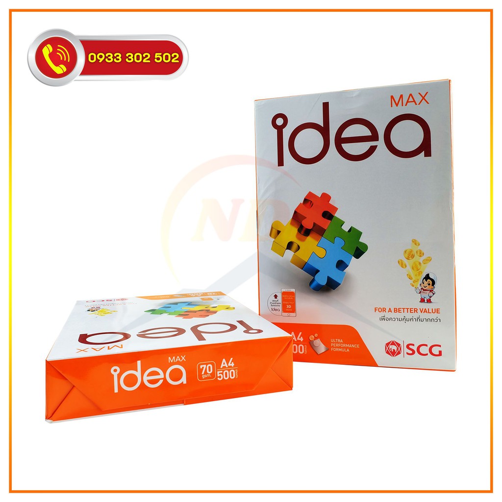 Giấy Idea A4 70gsm