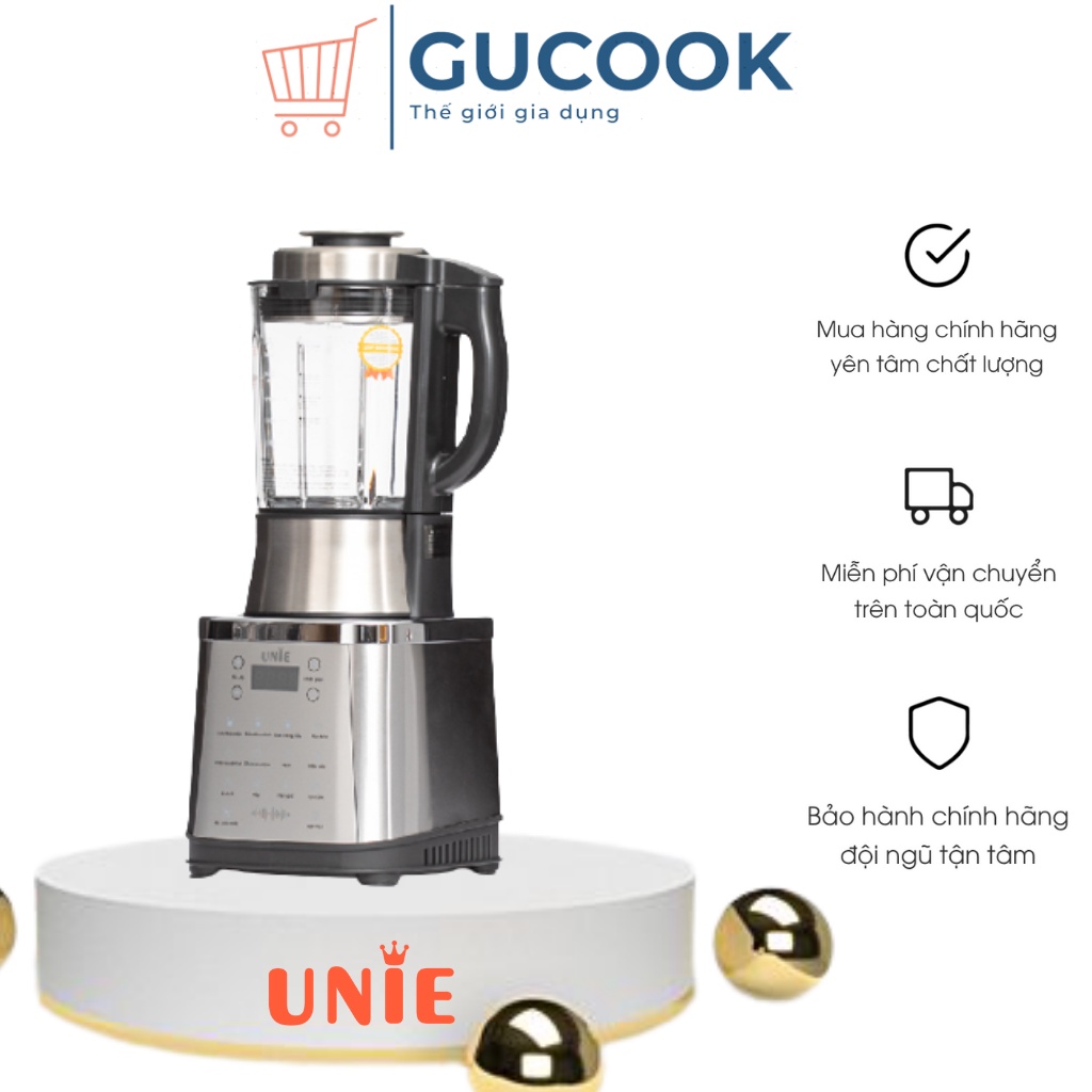 Máy xay nấu sữa hạt UNIE V8S công suất 1800W, dung tích 1.75L [BẢO HÀNH 24 THÁNG]