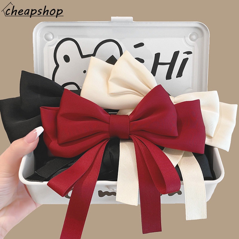 iF YOU Kẹp tóc   kiểu nơ ruy băng phong cách Hàn Quốc cổ điển cho nữ