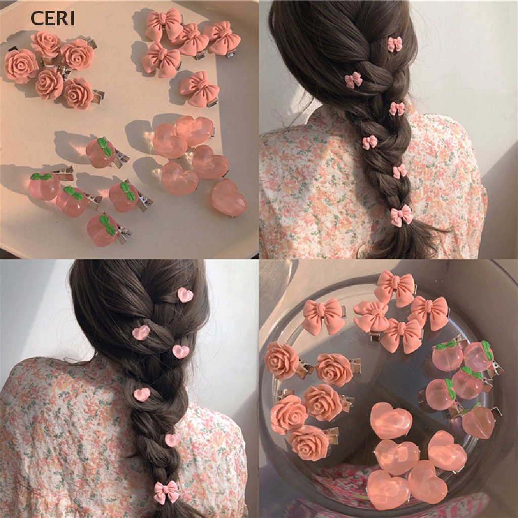 Set 5 Kẹp Tóc Trong Suốt Nhiều Kiểu Dáng Thời Trang