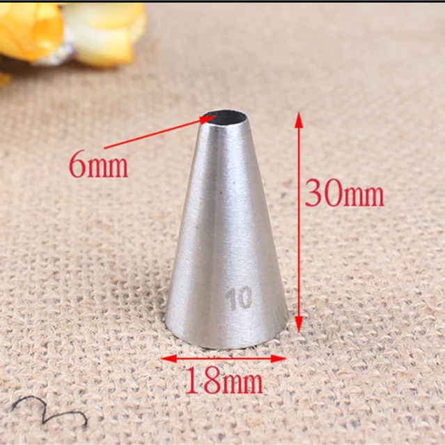 Đui 10 làm bánh quy trứng nhện ( đui inox không mối hàn)
