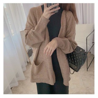 Set váy suông sát nách mix áo len nâu cực xinh