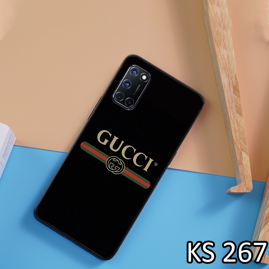 Ốp lưng Oppo A52 - Oppo A53 - Oppo A92 - Ốp in hình GÜÇÇÏ - lưng nhám viền TPU cao cấp
