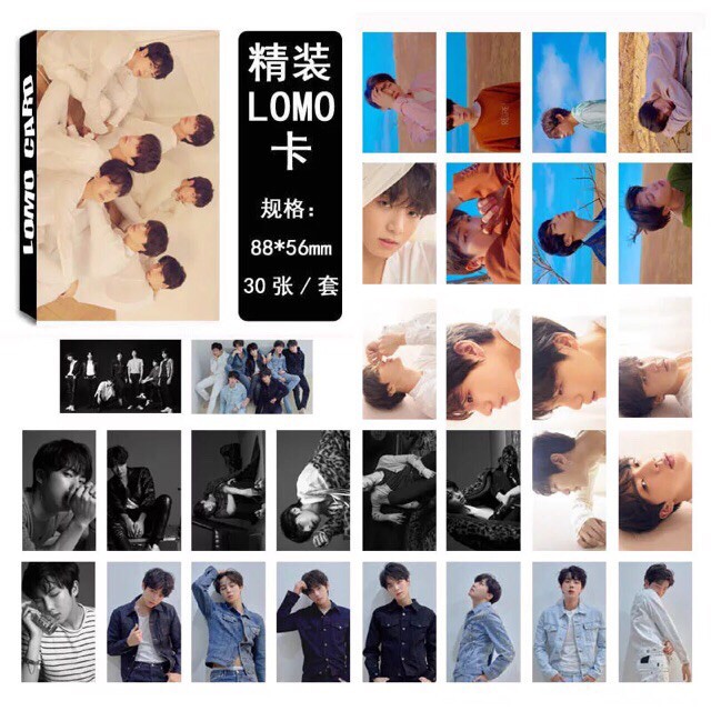 Hộp ảnh Lomo card BTS 5x8 Love Yourself: Tear SUGA album ảnh idol thần tượng Hàn Quốc