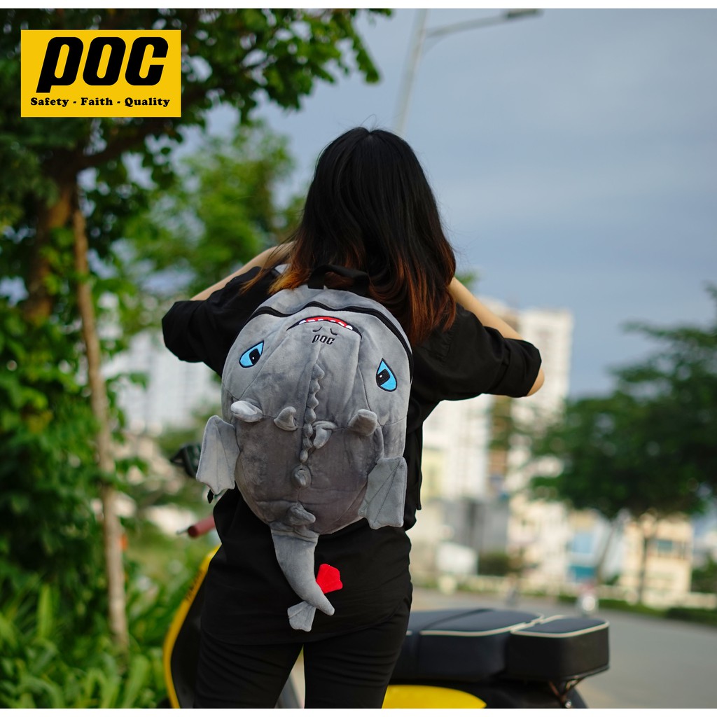 Balo Con Rồng đáng yêu nhất màu Xám