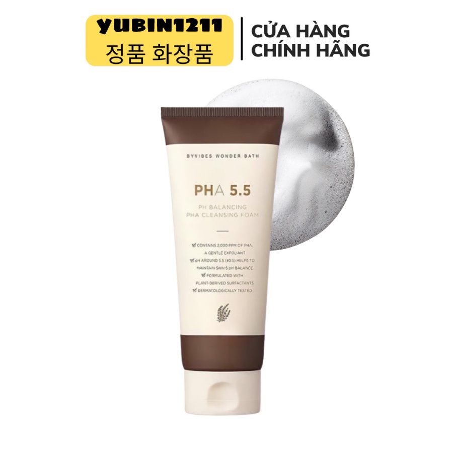 Sữa Rửa Mặt PHA 5.5 Dịu Nhẹ Byvibes Wonder Bath 130ml