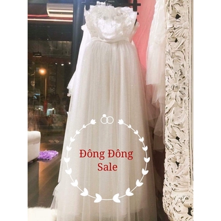 Đầm cổ yếm lấp lánh