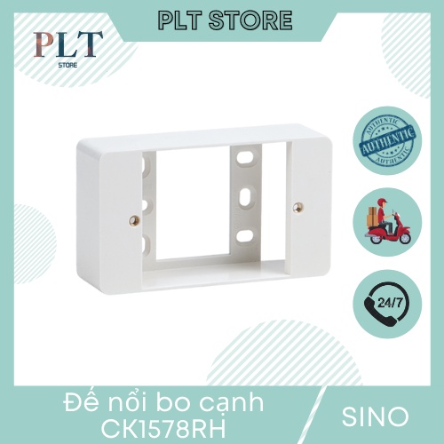 Đế nổi nhựa chữ nhật tự chống cháy bo góc SINO CK1578RH ( 120X70X35 )