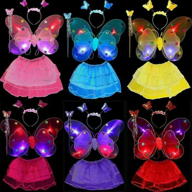 Combo 20  bộ cánh bướm kép đèn có váy