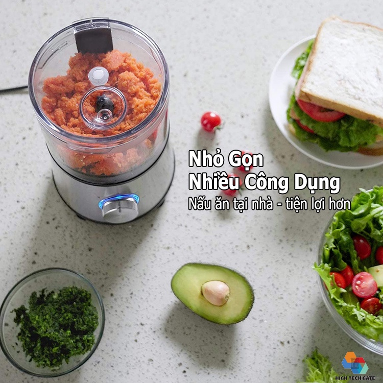 Máy Xay Thịt, Thái Lát, Bào Sợi Rau Củ, Thực Phẩm Fp818s Đa Chức Năng 3 In 1, Lưỡi Xay Và Đĩa Cắt Inox, 3 Tốc Độ Xay