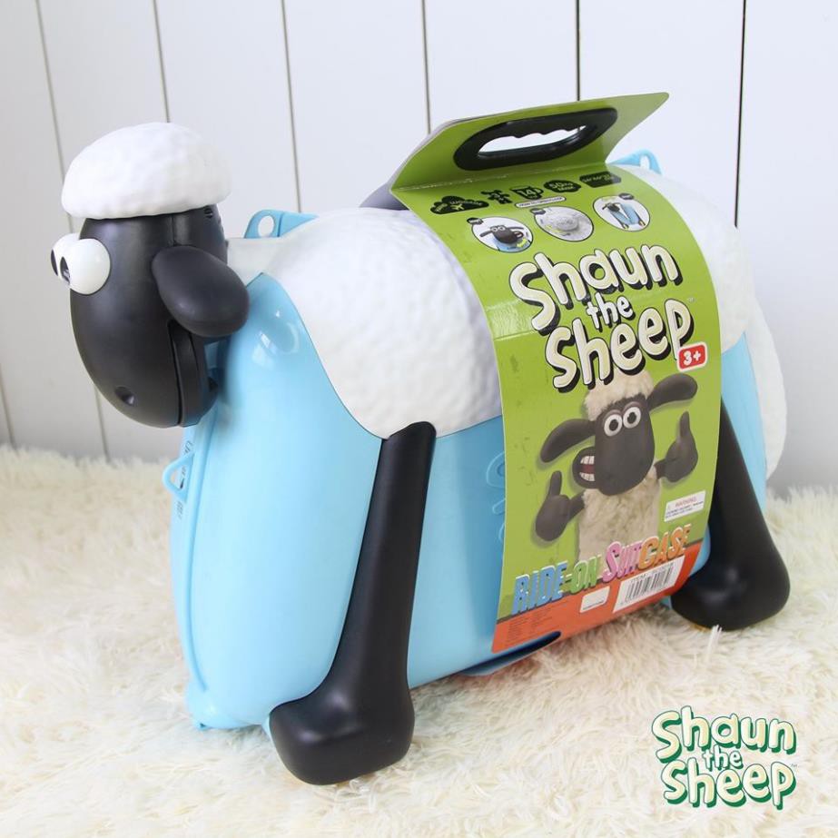 Vali kéo kiêm xe chòi chân cho bé Cừu vui vẻ Shaun the Sheep thương hiệu tới từ Anh