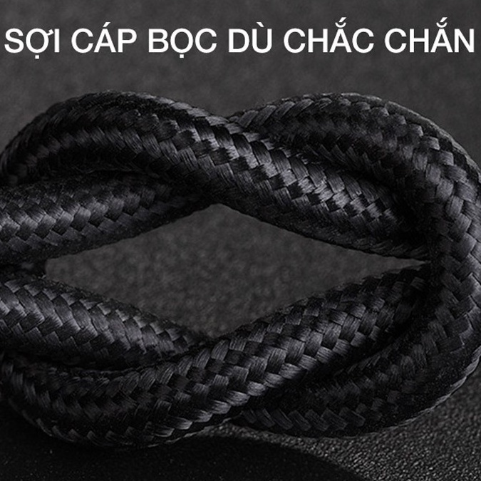 Cáp sạc tự ngắt khi sạc đầy pin dành cho các dòng điện thoại, chống chai, phù pin - Đủ đầu cho các dòng
