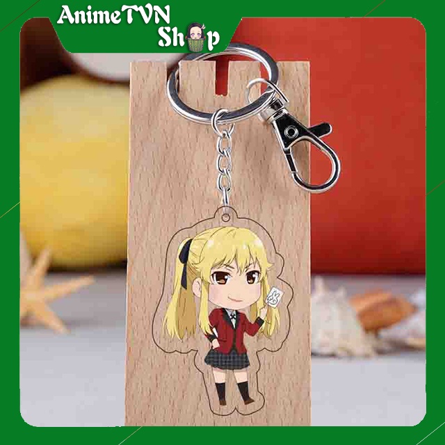 Móc khoá Mica anime manga Kakegurui - Nhựa Cứng Acrylic In 2 mặt sắc nét