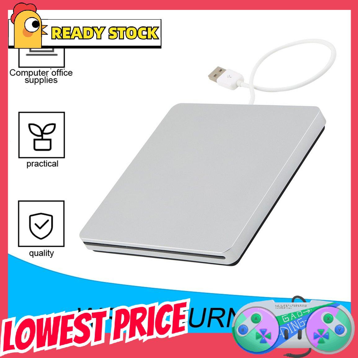 [lovely]USB External Slot in DVD CD Drive Burner Superdrive for Apple Thin