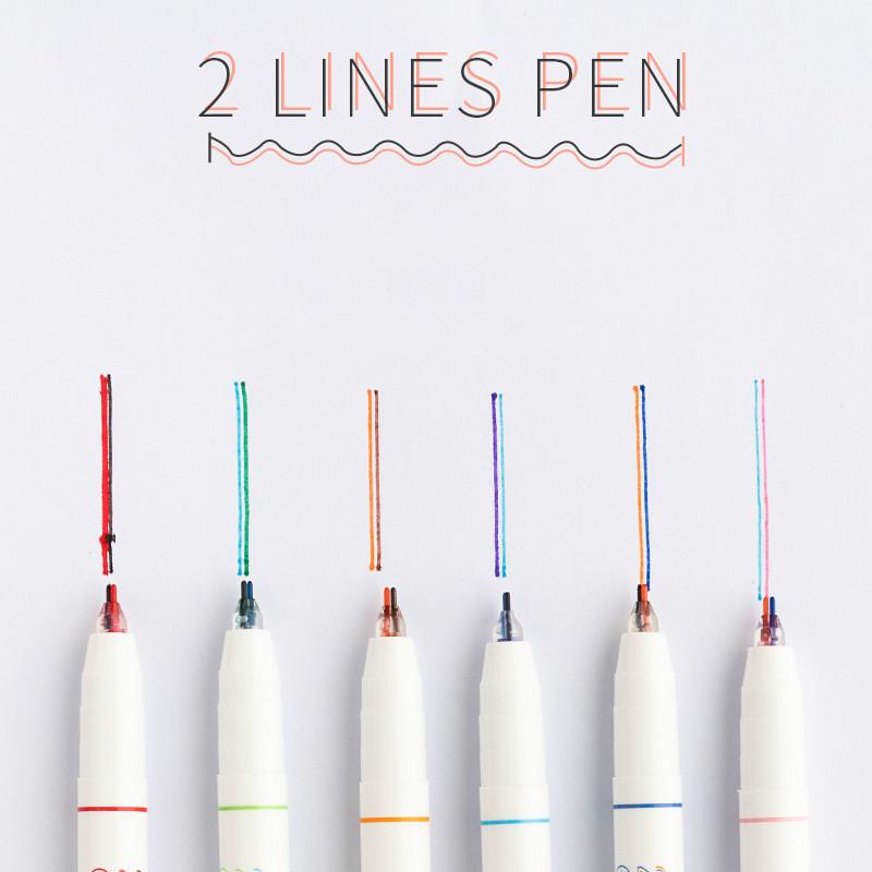 Set 6 cây bút 12 màu tiện lợi