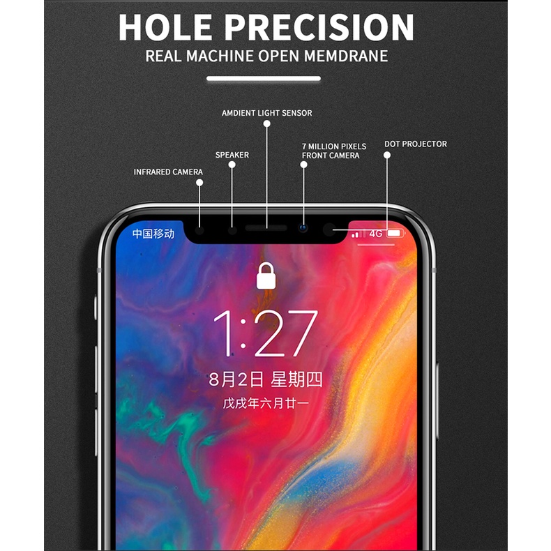Kính Cường Lực 10D Bảo Vệ Toàn Màn Hình Cho iPhone 13 12 11 Pro Max 6 7 8 Plus XR X XS