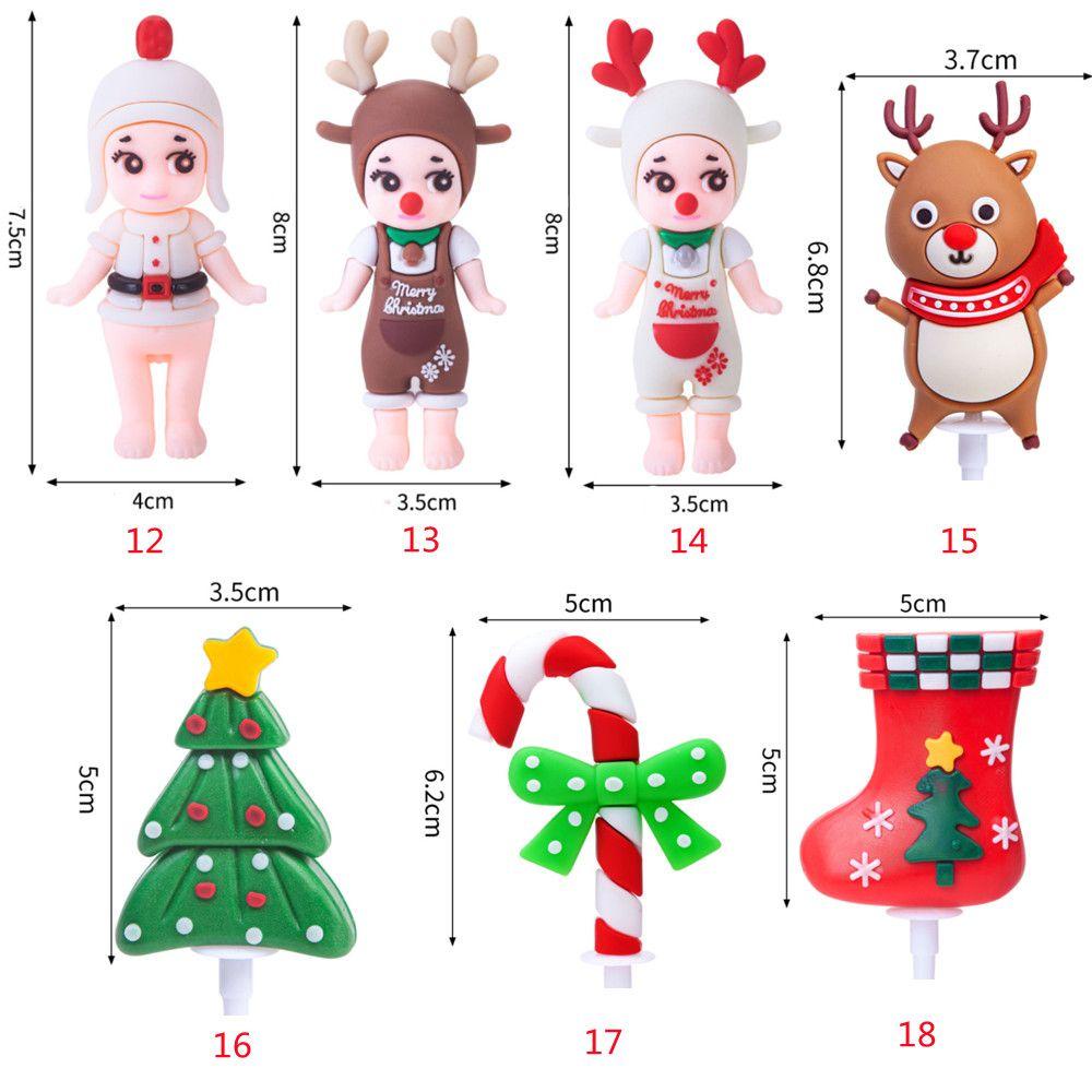 YNATURAL Topper Cắm Trang Trí Bánh Kem Hình Người Tuyết