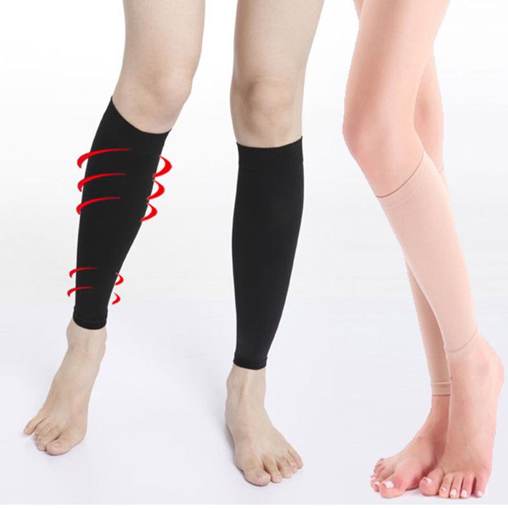 Cặp tất ống bó bắp chân dạng nén đàn hồi nhiều màu ngăn chặn suy giãn tĩnh mạch