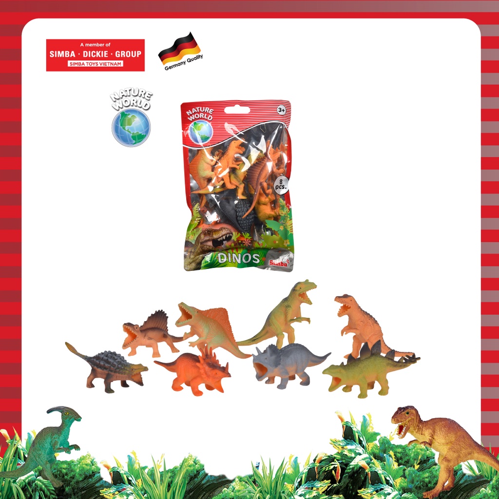 Đồ Chơi Khủng Long NATURE WORLD Animal Set 104342401 - Simba Toys Vietnam