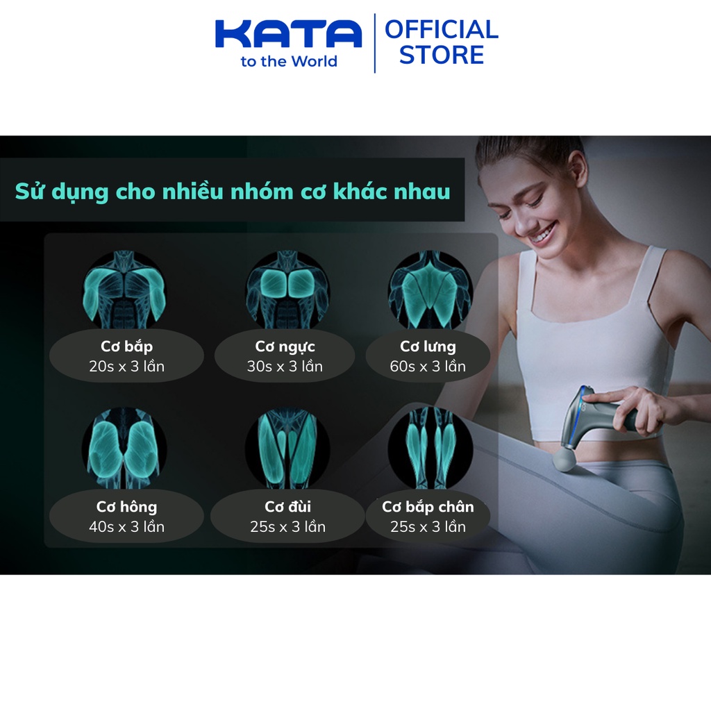 Súng massage SKG F7 giúp giãn cơ giảm đau - hàng chính hãng | KATA TECHNOLOGY