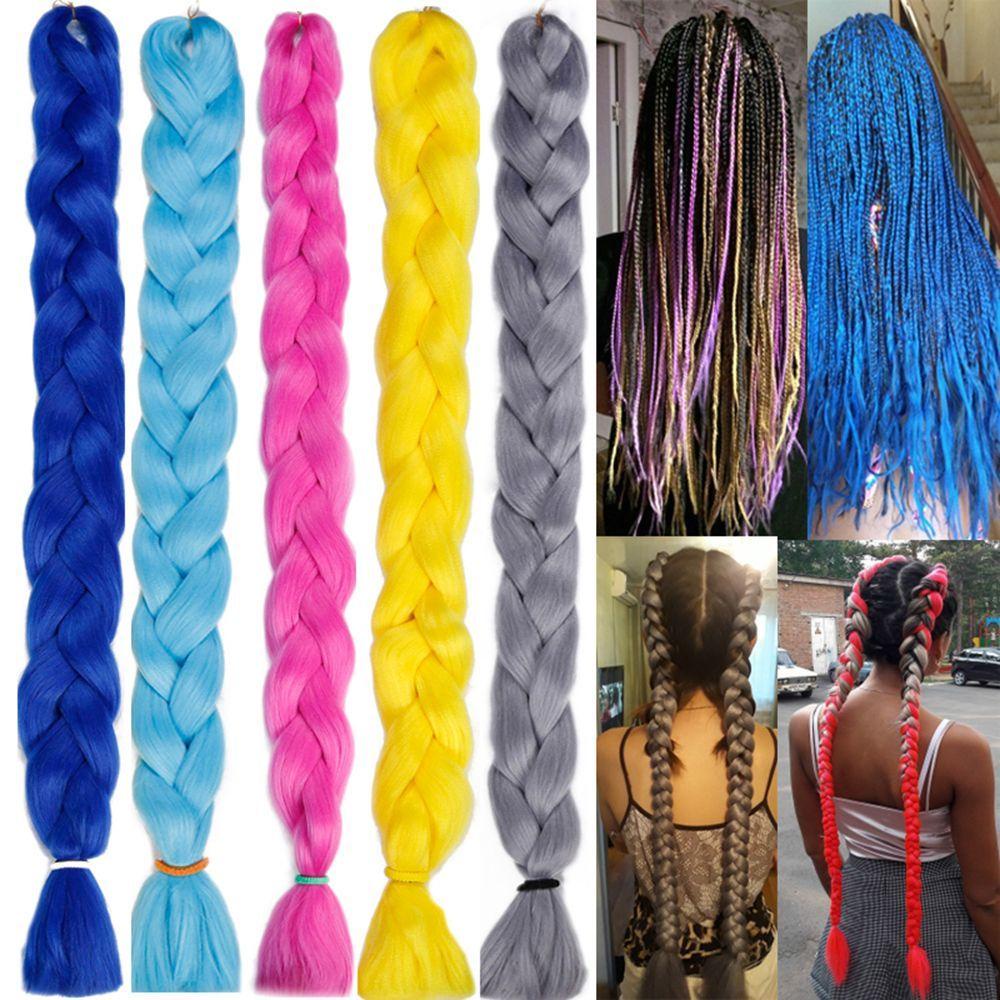 Bộ Tóc Giả Thắt Bím Bằng Sợi Tổng Hợp Dành Cho Nữ