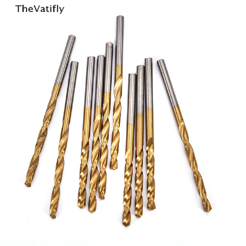 [Thevalifly] Bộ 50 Mũi Khoan Thép Phủ Titan Tốc Độ Cao HSS Kích Thước 1 / 1.5 / 2 / 2.5 / 3mm