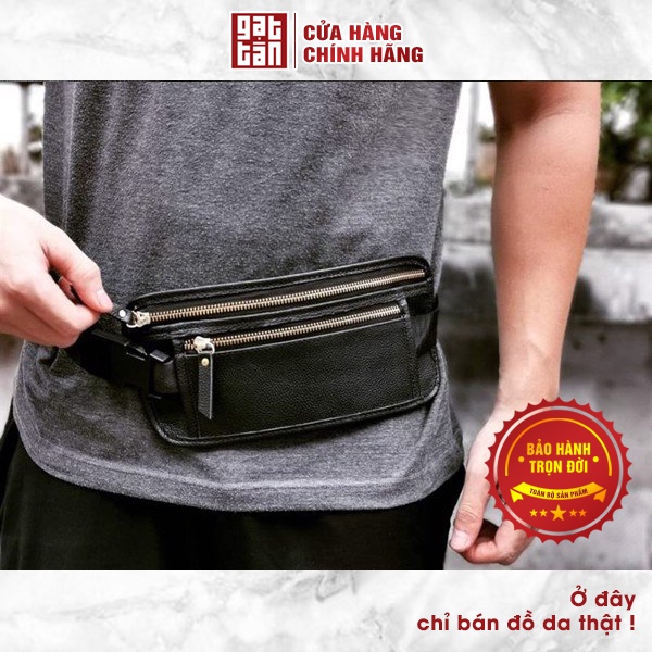 [BẢO HÀNH TRỌN ĐỜI] Túi bao tử / Sling Bag Cao Cấp Hàng Đẹp Gạt Tàn Store / Cam Kết Da Bò Thật 100% - IPMN141