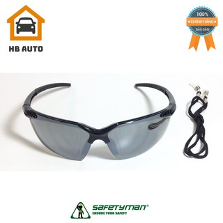Kính Mát Nam Cao Cấp Đen Tráng Gương Safetyman SM914