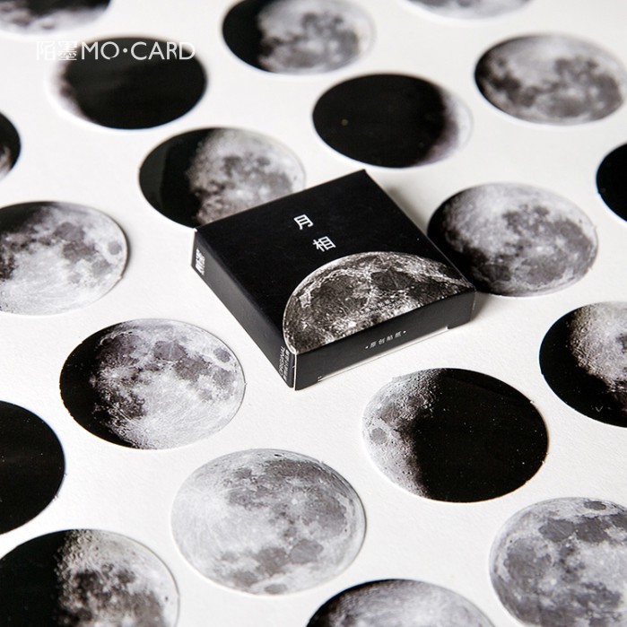 45Pcs/box Planet Moon Stickers Set Diary Planner Notebook Scrapbook Stickers Cute Stationery