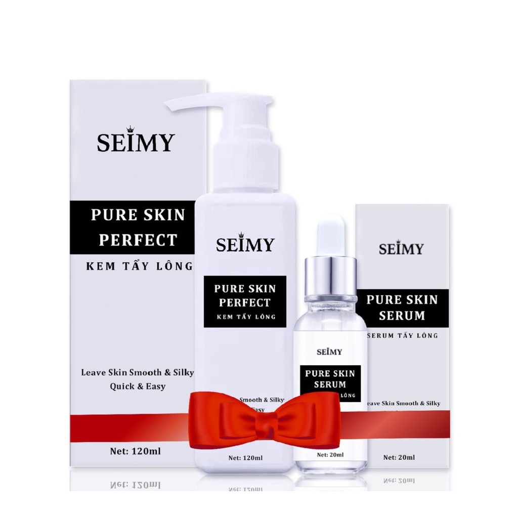 Kem Tẩy Lông Seimy - Pure Skin Perfect tẩy mọi loại lông vĩnh viễn nhanh gọn chỉ 5 phút mịn và căng da