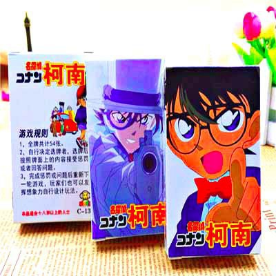 (54 lá) Bộ Thẻ bài CONAN thám tử lừng danh.Thẻ bài ma sói yugi tarot one piece luffy zoro sakura mèo nổ ma sói clow poke