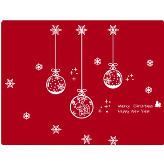 Decal trang trí Noel - Rèm dây trái châu tinh tế