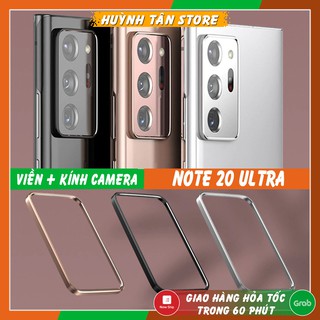 Combo Viền Nhôm + Cường lực camera Samsung Note 20 Ultra bảo vệ toàn diện